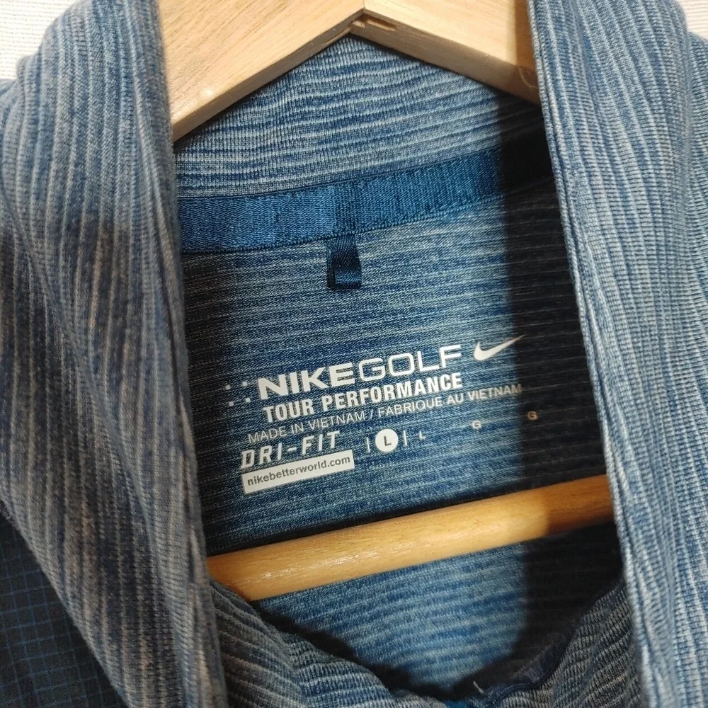 Nike Golf Women's Hyperflight Tour Performance Full Zip Vest‎ Large L Blue Teal